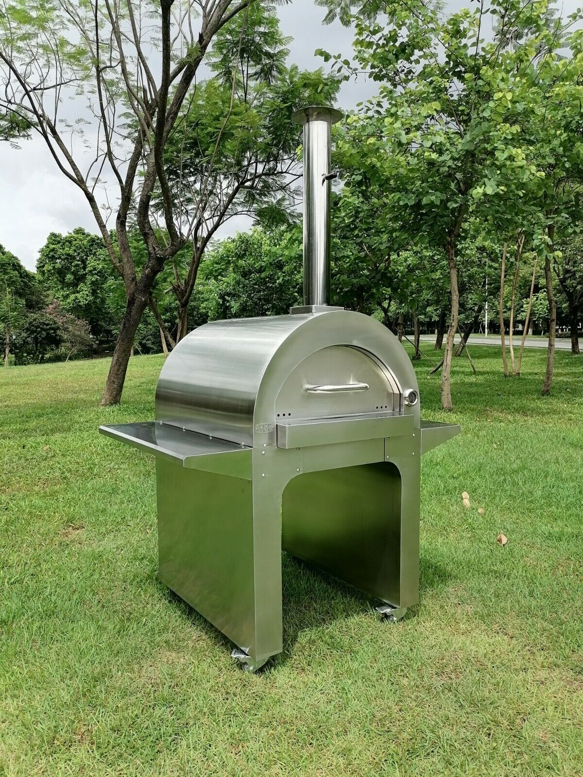 Portable Wood Fired Pizza Oven BBQ Indoor Outdoor Stainless steel Large