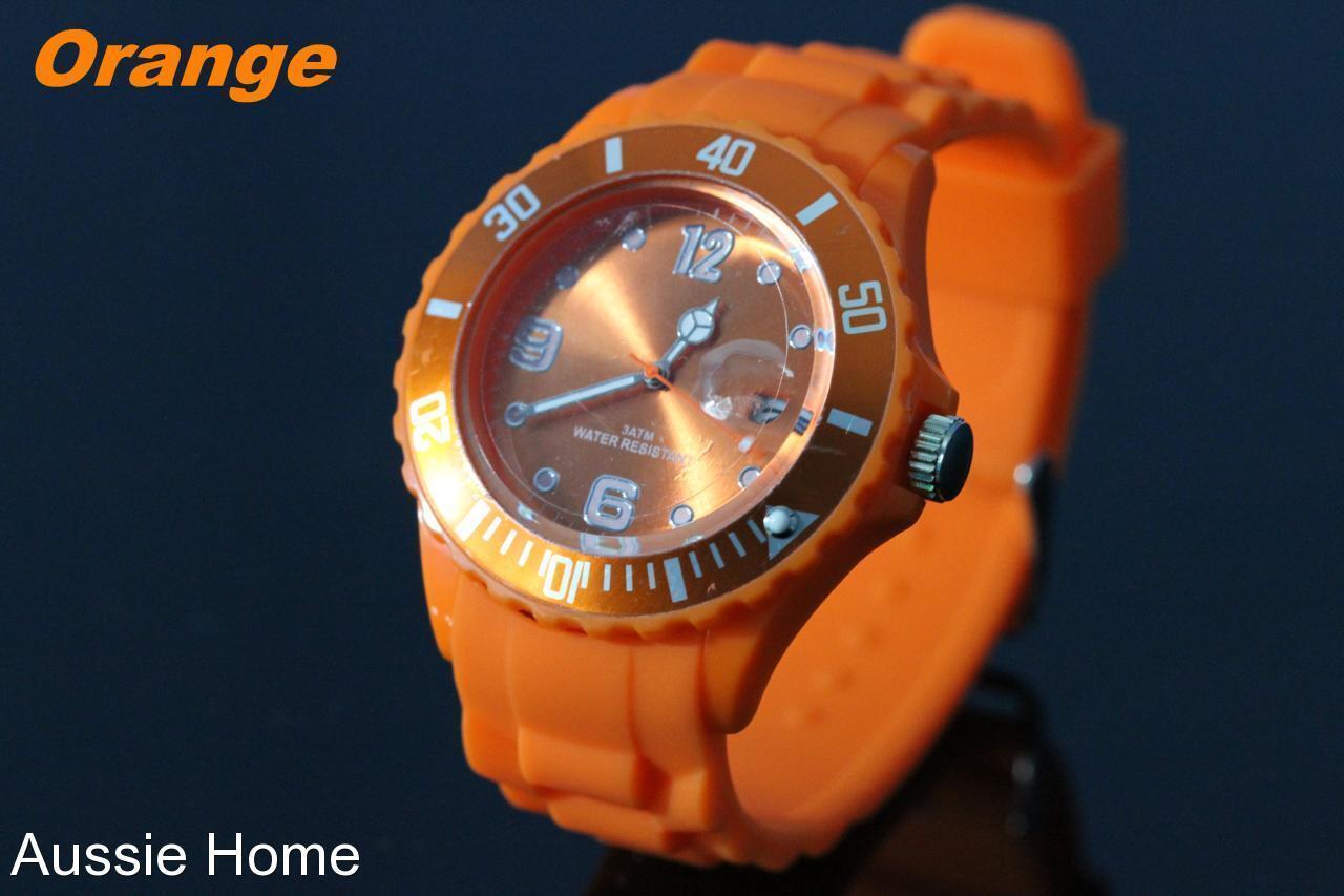 Kasa Colorful Unisex Ladies Mens Childrens Ice Cool Color Wrist Watch Silicone