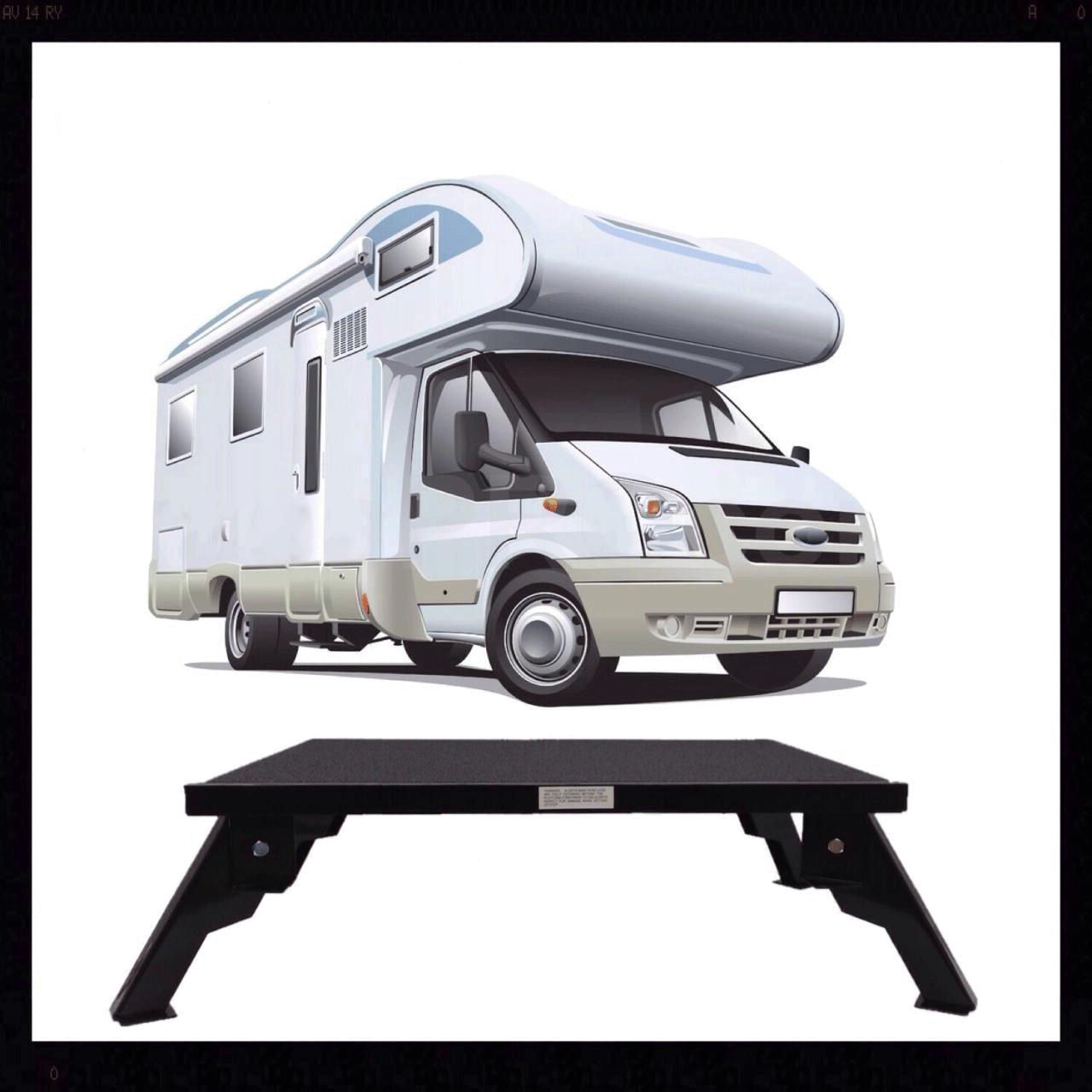 NEW Genuine KASA FOLDING STEP Steel Caravan RV Camper Motorhome Boat Folding Legs
