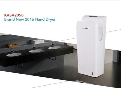 AUTOMATIC HAND DRYER, SILVER, COMMERCIAL GRADE BATHROOM, RESTROOM, TOILET