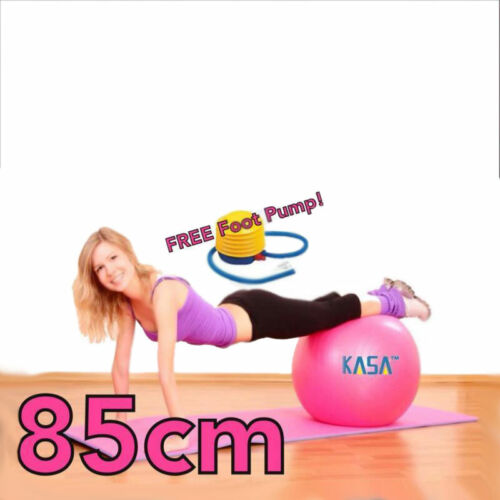 PINK 85cm SWISS BALL YOGA HOME GYM EXERCISE PILATES EQUIPMENT FITNESS BALL
