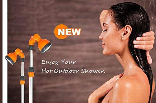 KASA Portable Outdoor Shower Garden Camping Beach Pool Height Adjustable Tripod