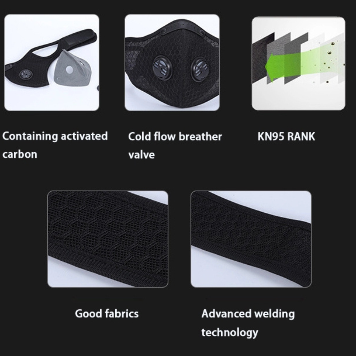 KASA Anti Air Pollution Washable & Reusable Mask Face Dust Safety Cover Unisex