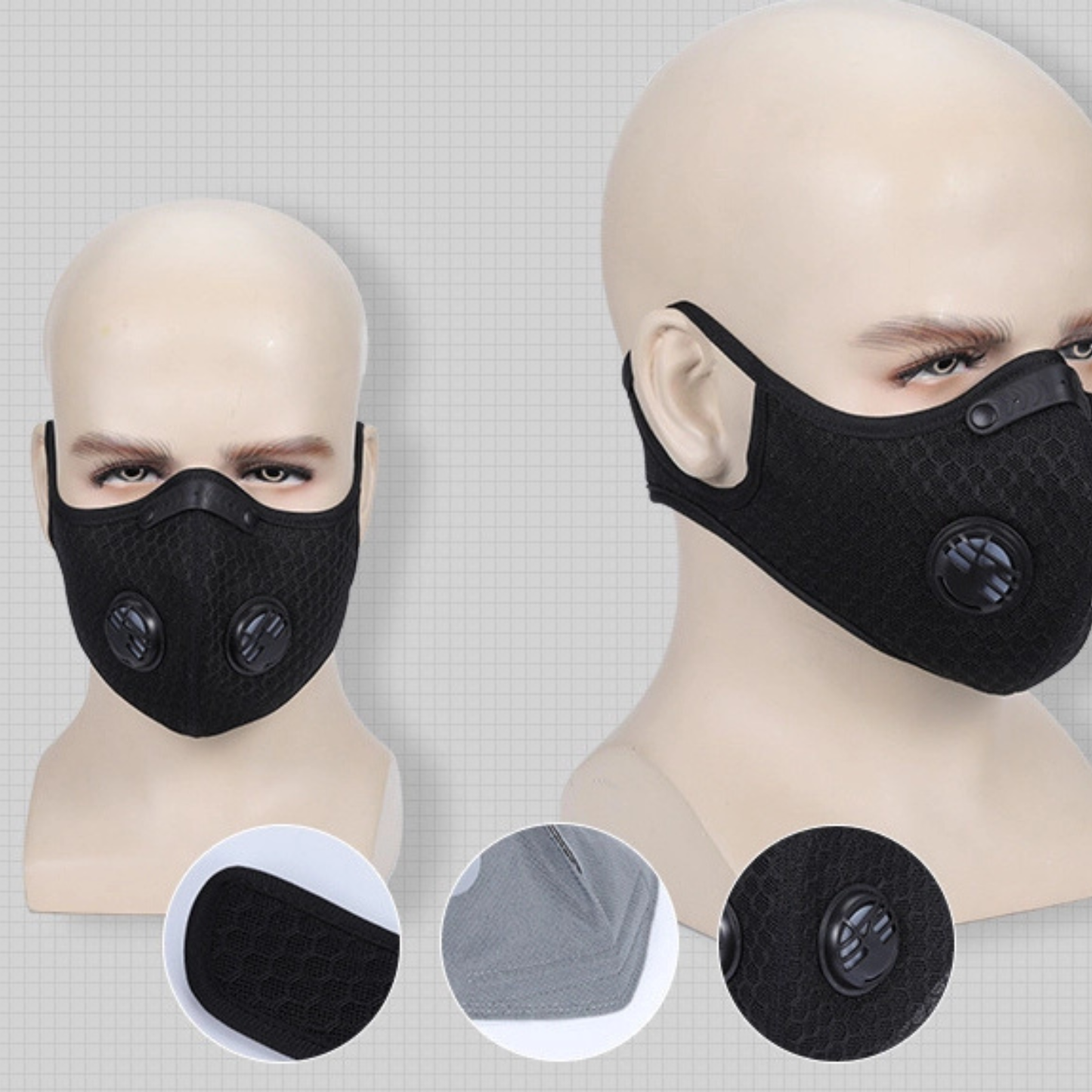 KASA Anti Air Pollution Washable & Reusable Mask Face Dust Safety Cover Unisex