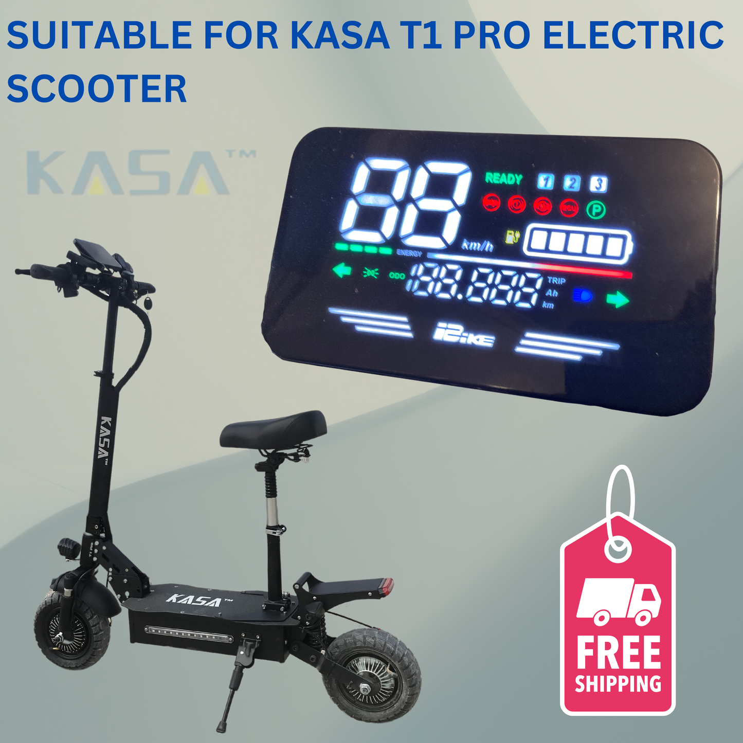 6 Inch Replacement Lcd Display Screen For KASA T1 Pro Electric Scooter