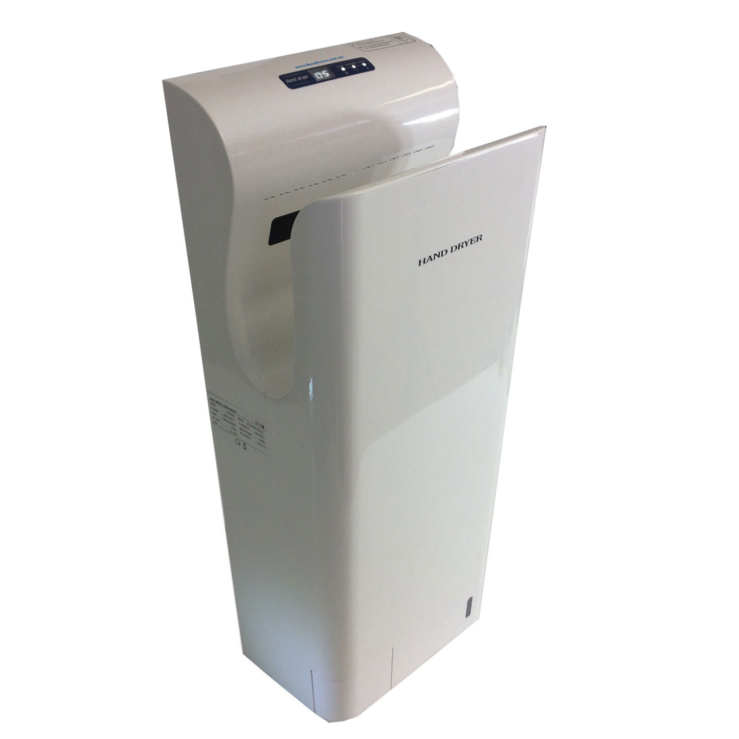 Washroom Lavatory Hand Dryer Brushless machine White Automatic Excessive Speed