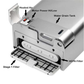 Washroom Lavatory Hand Dryer Brushless machine White Automatic Excessive Speed