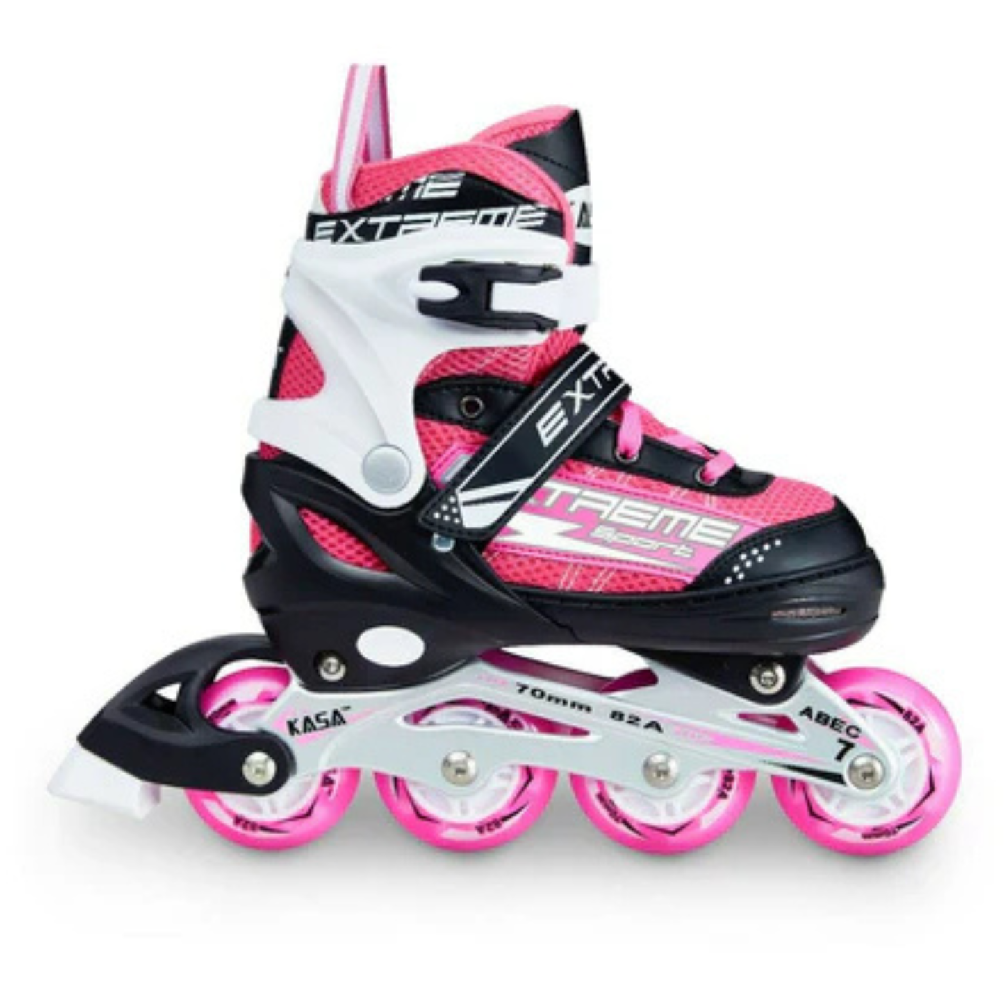 Inline Skate Roller Blades Adjustable Skating Shoes Pink S(EU 29-32)