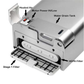 AUTOMATIC HAND DRYER, SILVER, COMMERCIAL GRADE BATHROOM, RESTROOM, TOILET