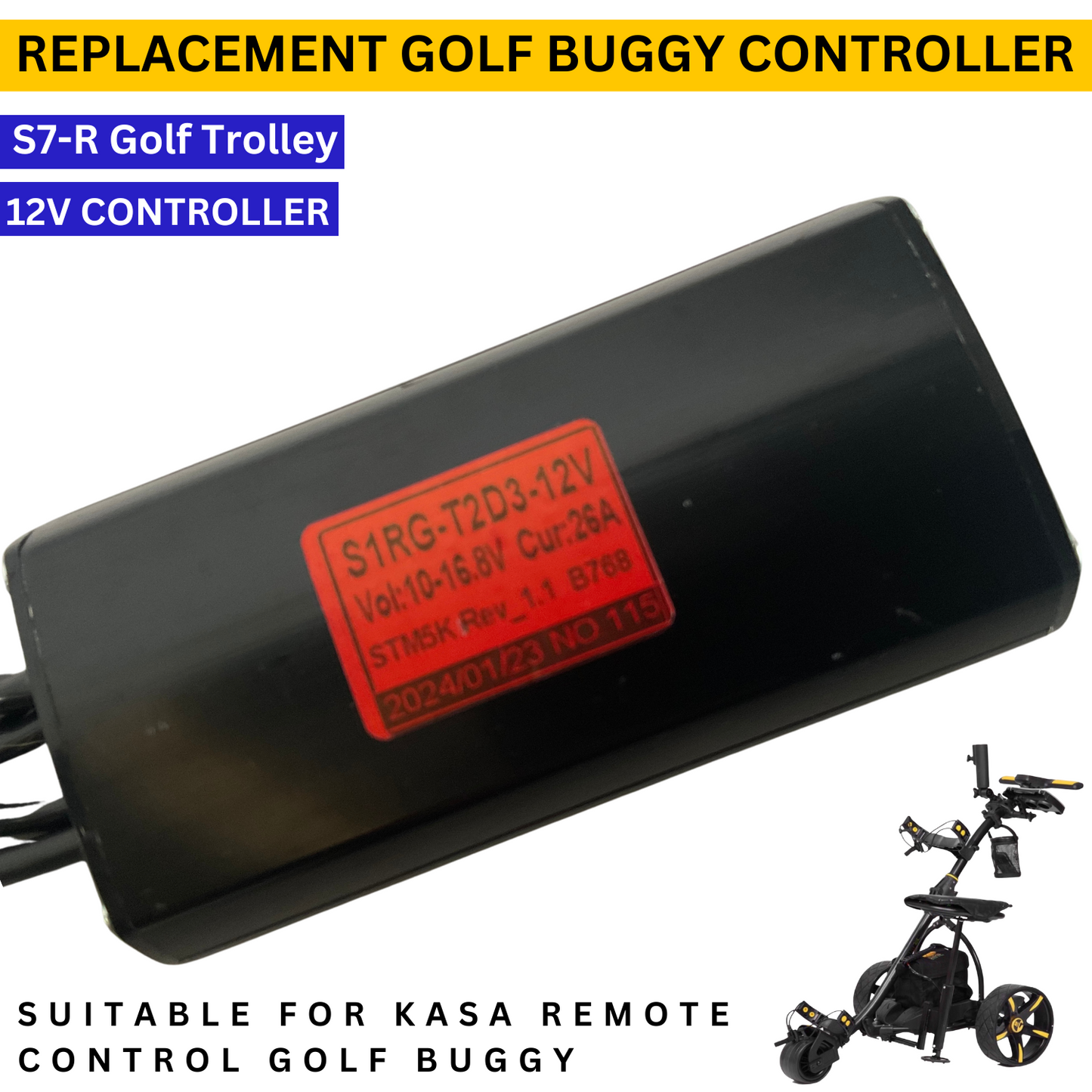 Replacement Controller for Kasa Remote Control Electric Golf Cart Buggy S7-R