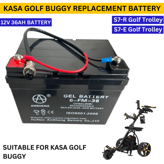 Replacement Battery Kasa Golf Buggy 12V 36ah Suitable for S7-R & S7-E Buggy