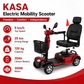 KASA Electric Mobility Scooter Portable 24V 20AH 350W Lithium Battery 10 Inch Tyres Elderly Aid Smart E-Scooter