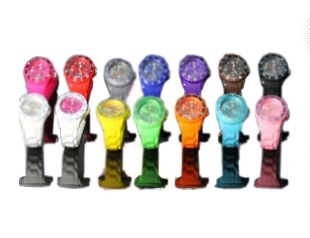 Kasa Colorful Unisex Ladies Mens Childrens Ice Cool Color Wrist Watch Silicone
