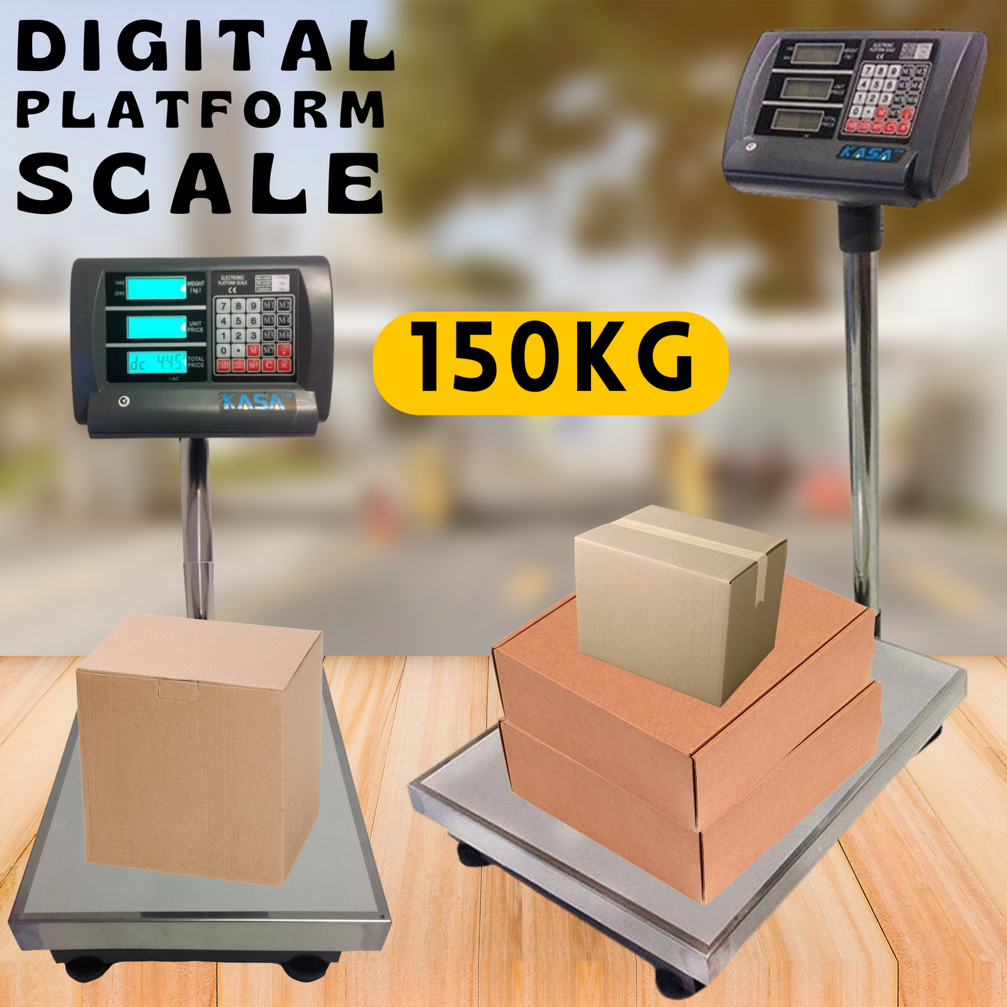 Digital Platform Scales 150KG Commercial Electronic Postal Shop Floor Scale