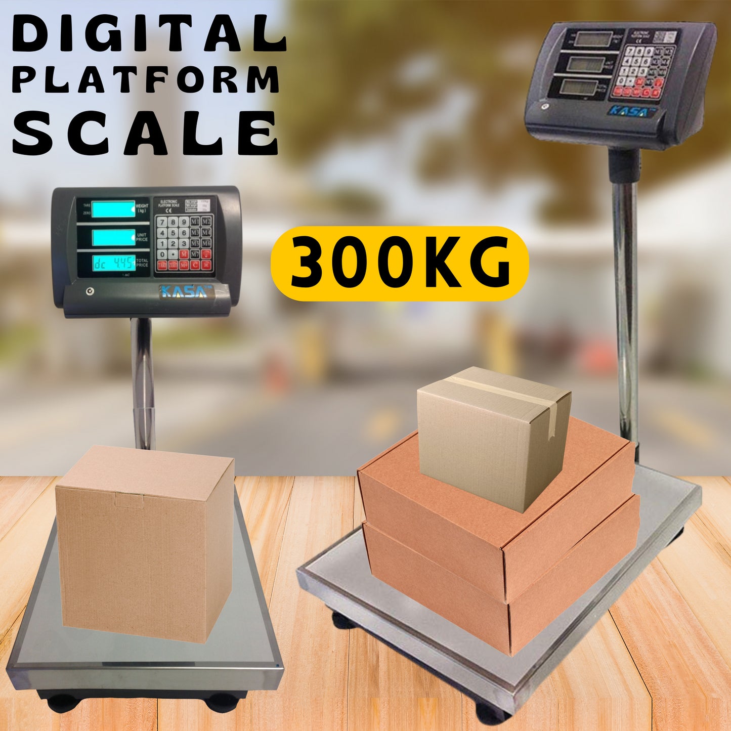 KASA Digital Platform Scales 300KG Commercial Electronic Postal Shop Postal Scale Computing Price Scale Weight Domestic