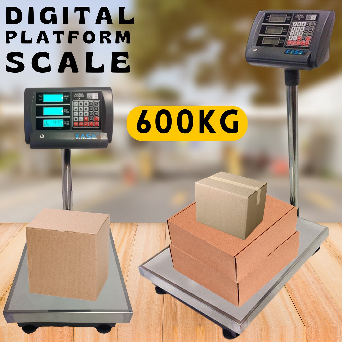Digital Platform Postal Parcel Scale 600 Kg Electronic Weight Price Computing