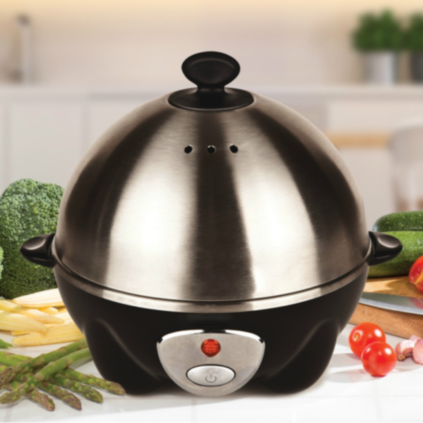 Kasa Egg Boiler 7 Eggs Fully Automatic Electric Soft Hard 2021 Stainless Steel
