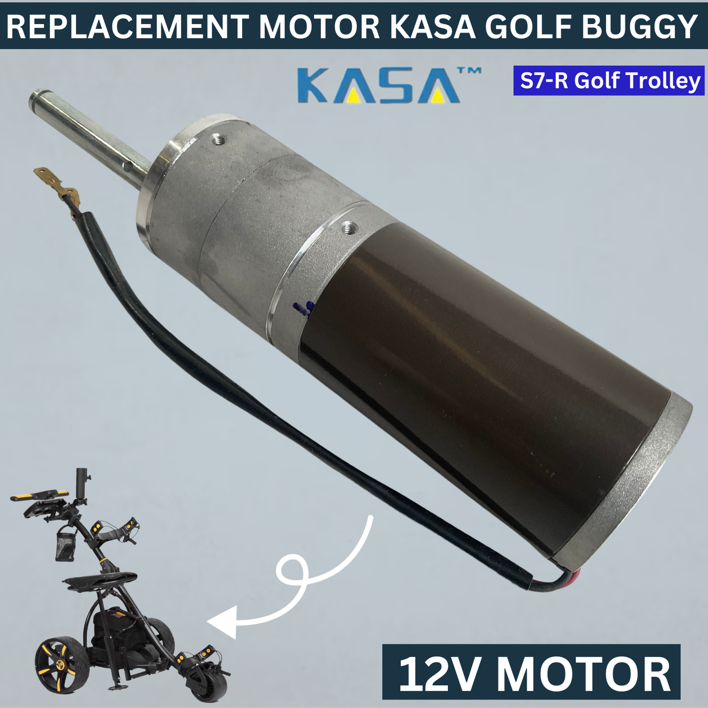 12v Replacement Motor for Kasa Electric Remote Control Golf Cart Buggy S7-R