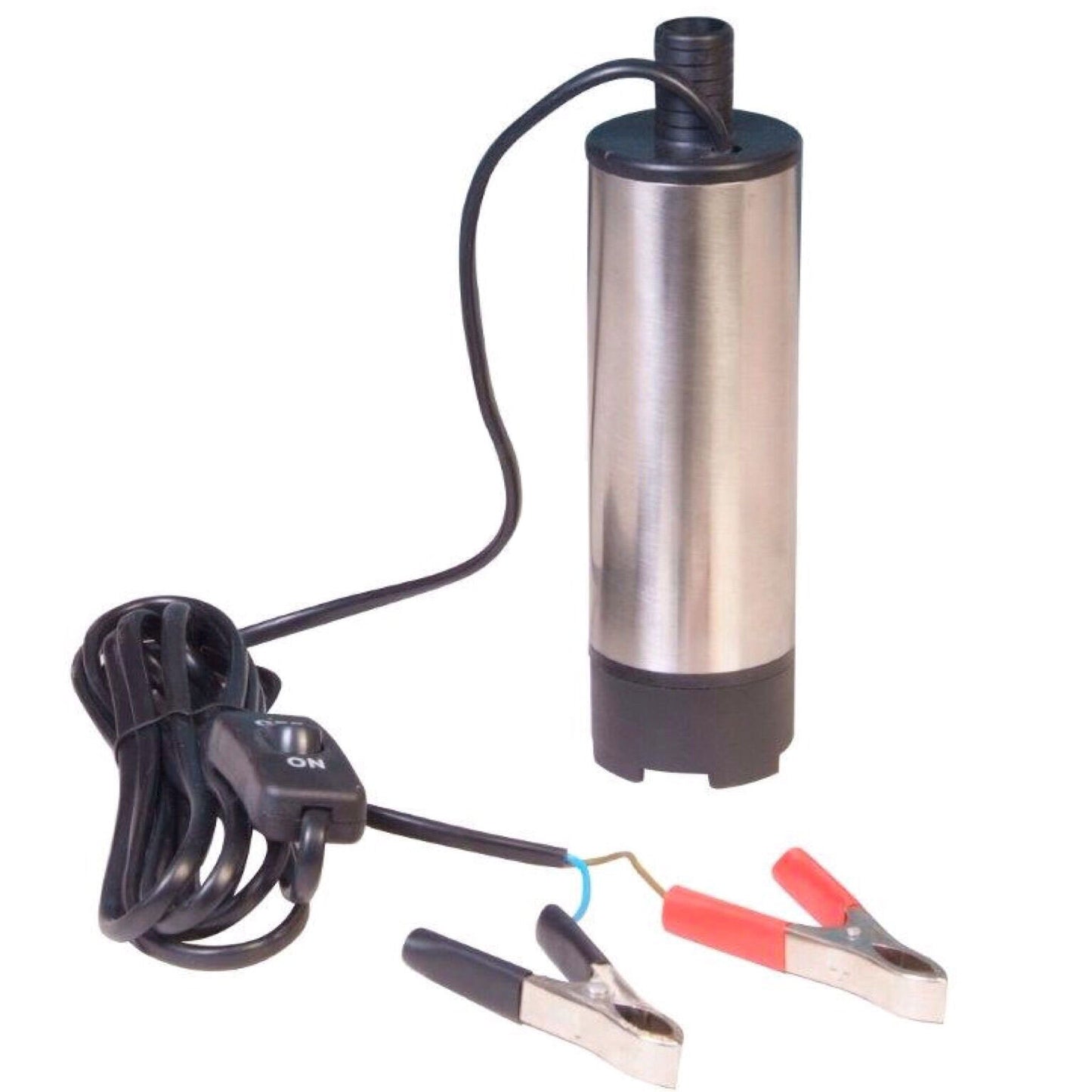 12V DC SUBMERSIBLE TRANSFER DIESEL OIL SOLAR PUMP BATTERY 44 GALLON DRUM PUMP