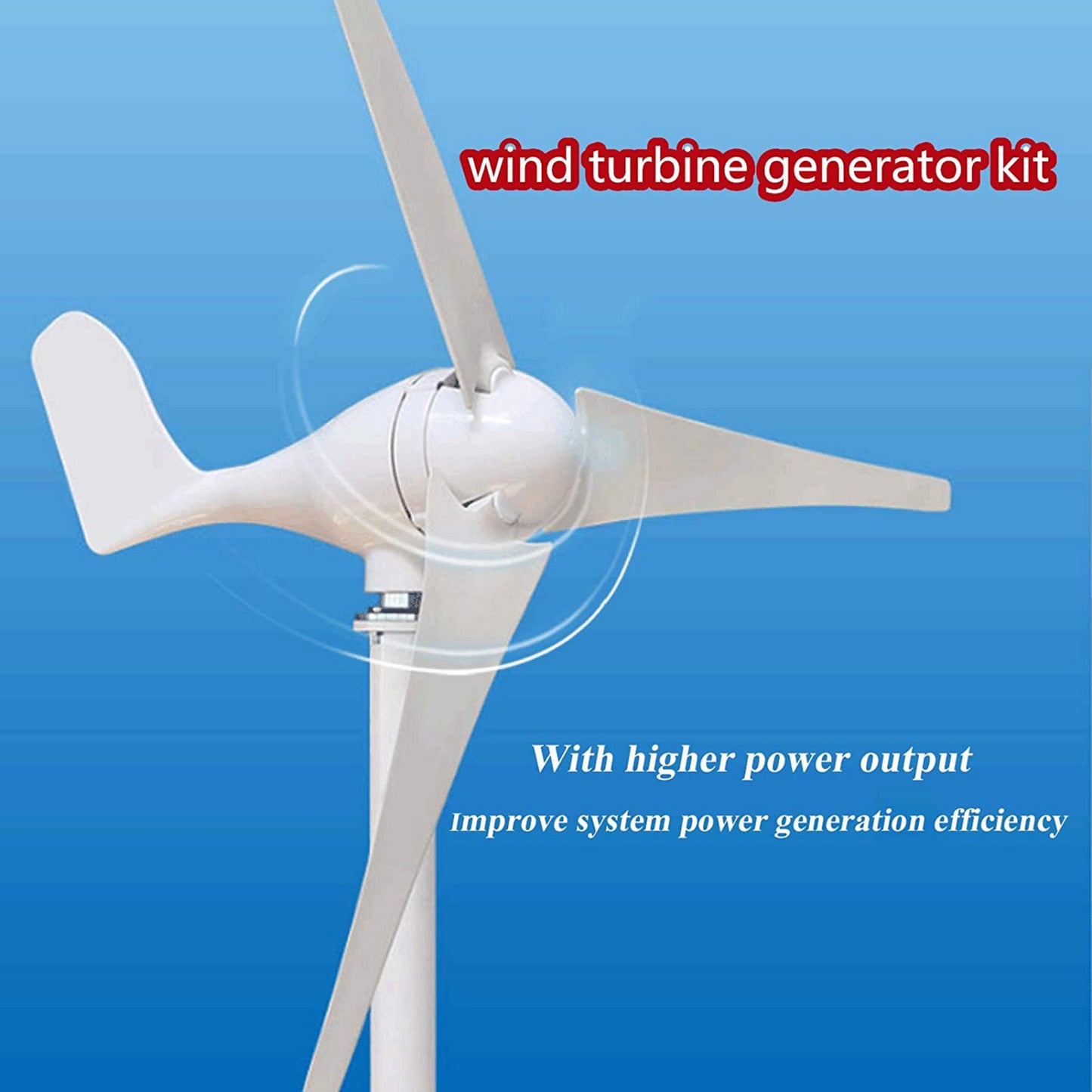 700W 24V Wind Turbine Generator 3 Blade - Digital Hybrid Wind/Solar Controller