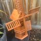NEW 90CM WOODEN WINDMILL GARDEN ORNAMENT PLANT HOLDER OUTDOOR STATUE BIRD HOUSE!