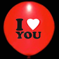 KASA LED Party Balloons I Love You 12 Inch Wedding Anniversary Valentine 3 Pack