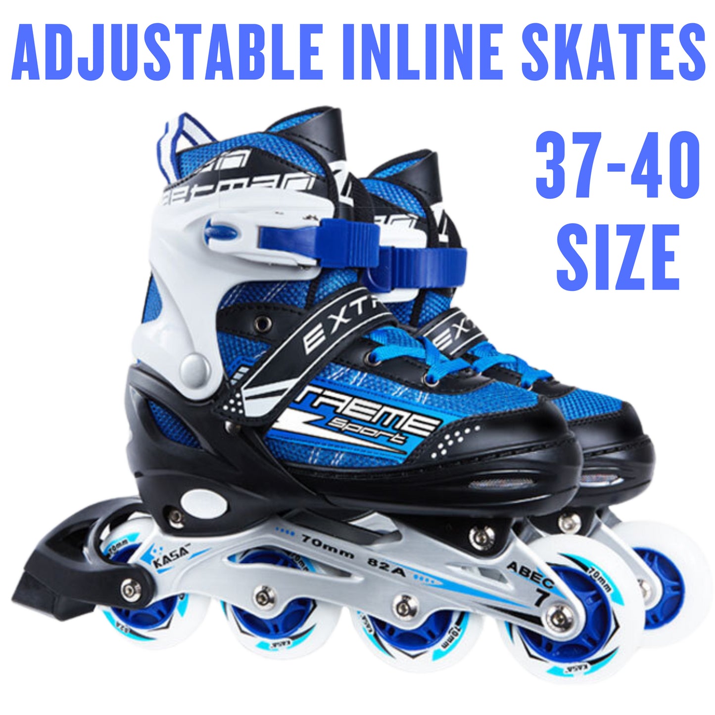 Inline Skate Roller Blades Adjustable Skating Shoes Unisex