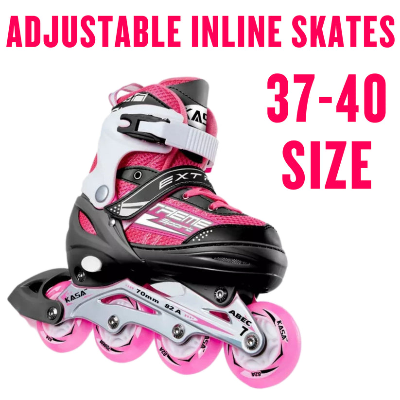 Blue inline skates