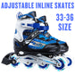 Inline Skate Roller Blades Adjustable Skating Shoes Unisex