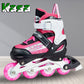 Inline Skate Roller Blades Adjustable Skating Shoes Pink M(EU 33-36)