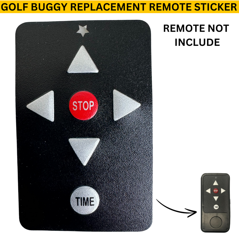 Golf remote sticker