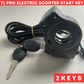 Starter Switch Lock Key Kasa Electric Scooter Suitable for 4000w T1 Pro Scooter