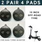 2 Pair Brake Pads Replacement For Kasa T1PRO Electric Scooter Front & Rear Wheel Disc Brake 4 Pads