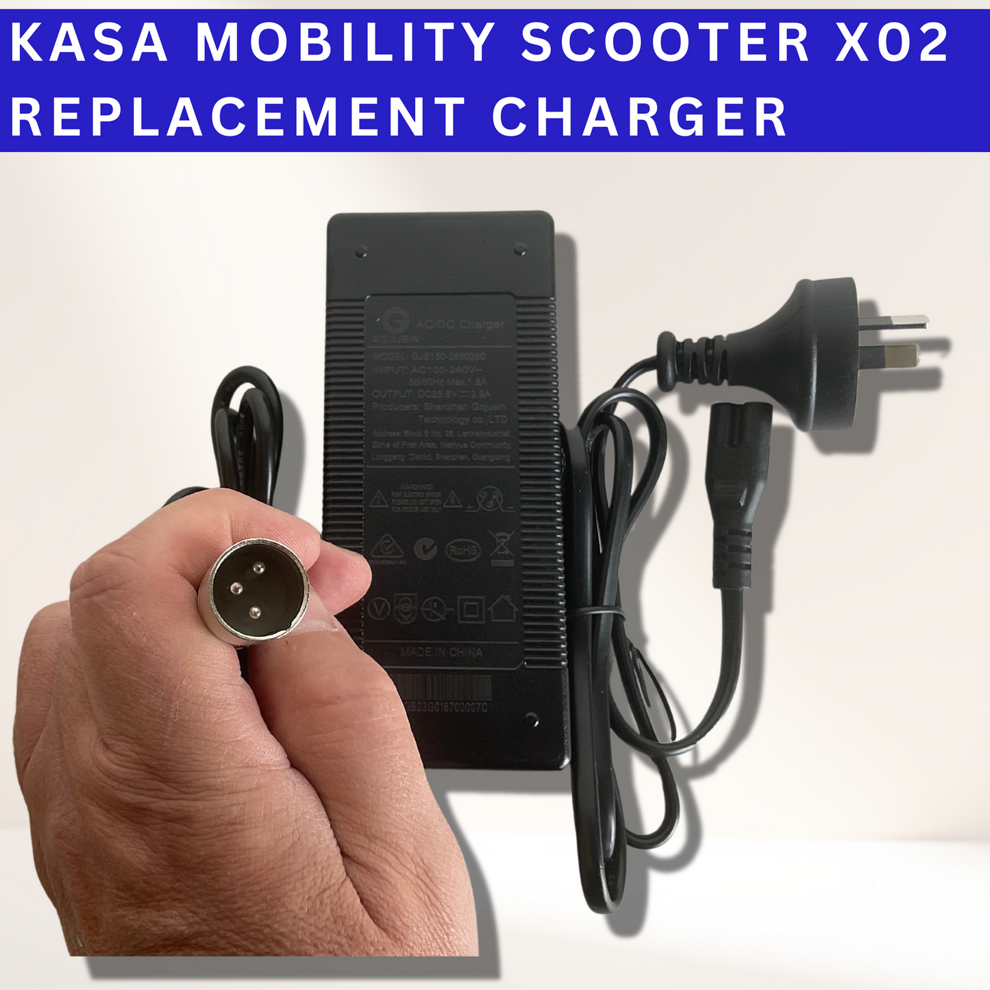 24V 2A Replacement Battery Charger For Kasa Electric Mobility Scooter X02