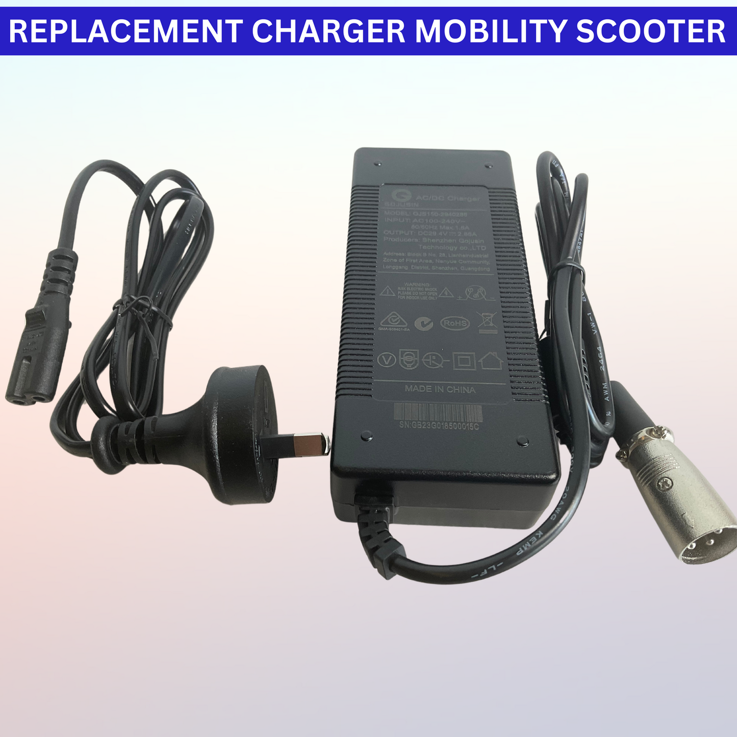 24V 2A Replacement Battery Charger For Kasa Electric Mobility Scooter X04