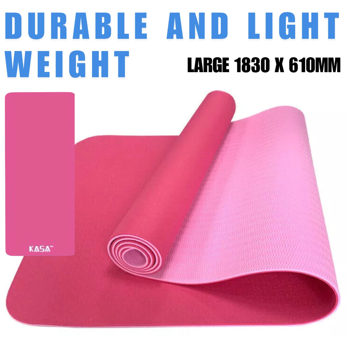 20mm Thick NBR Exercise Mat Non Slip Yoga Mat Pilates Gym Fitness Workout Floor Pad