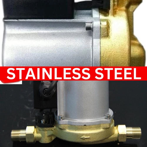 KASA Auto Brass Hotwater Heater Booster Pump Steel Gravity Fed System Caravans