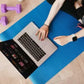 KASA Self Guided Exercise Mat Non Slip Fitness Yoga Pilates Gym Workout Floor Pad