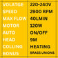 KASA Auto Brass Hotwater Heater Booster Pump Steel Gravity Fed System Caravans