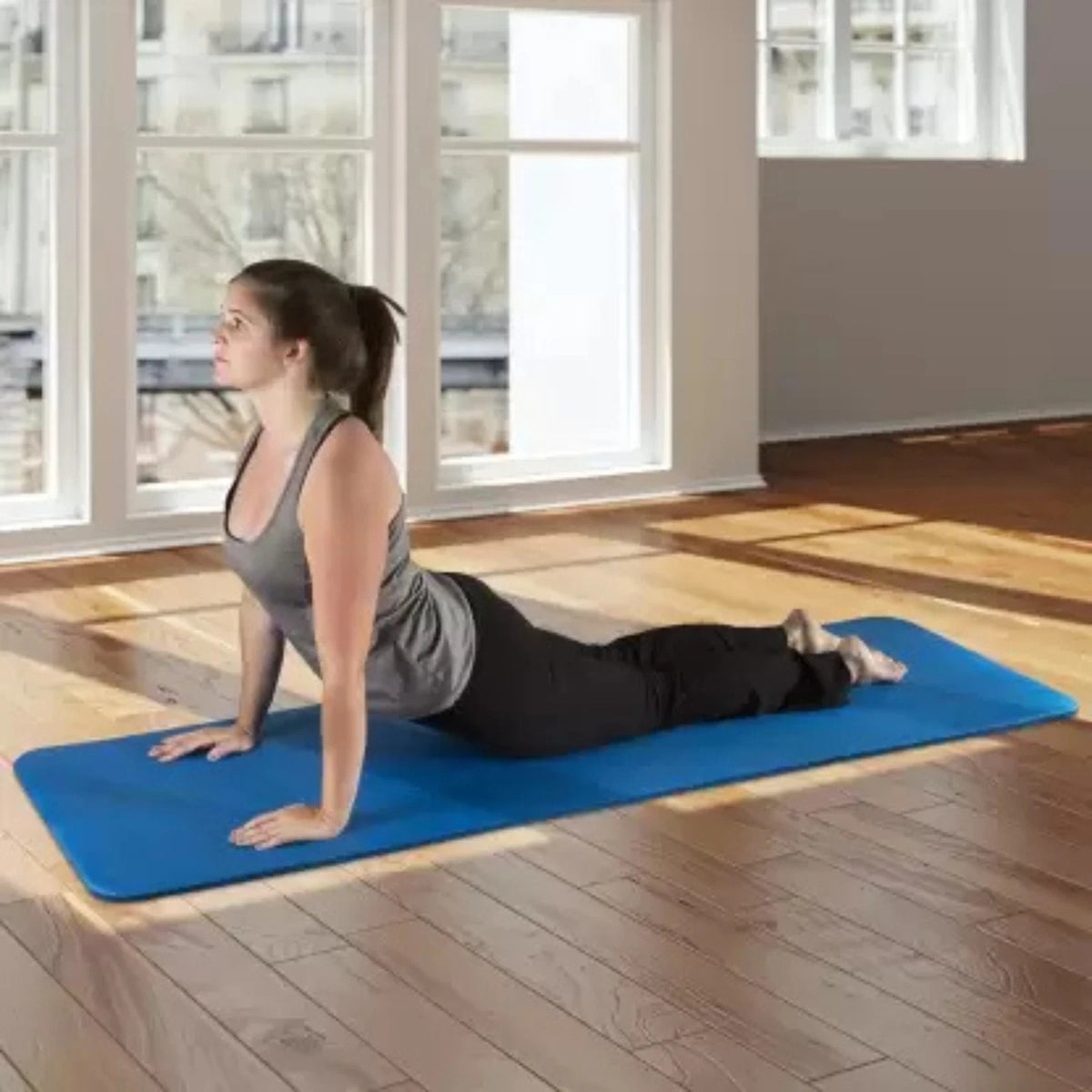 KASA Self Guided Exercise Mat Non Slip Fitness Yoga Pilates Gym Workout Floor Pad