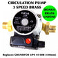KASA Hot Water Circulation Pump 3 Speed Brass Solar Replaces Grundfos Circulating