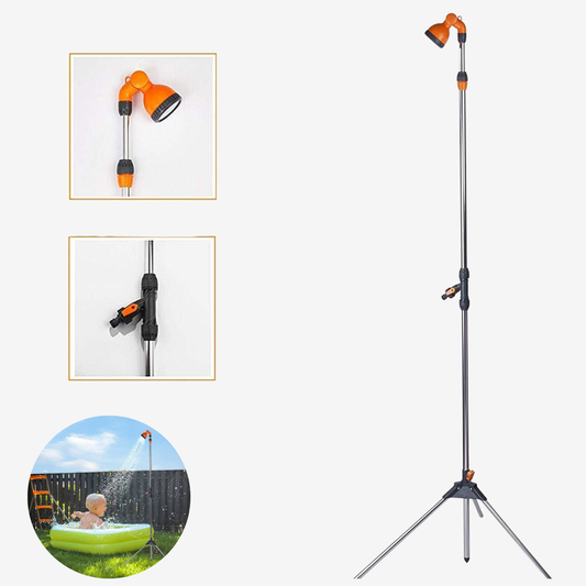 KASA Portable Outdoor Shower Garden Camping Beach Pool Height Adjustable Tripod