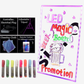 NEW 70x50CM LED WRITING BOARD NEON SIGN TRIPOD SIGNAGE FLUORESCENT LIGHT REMOTE