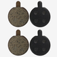 2 Pair Brake Pads Replacement For KASA 2000W Electric Scooter S2000R Front & Rear Wheel Disc Brake 4 Pads