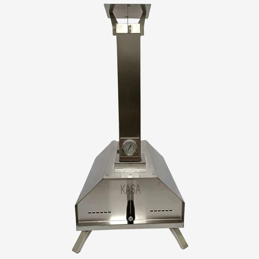 New KASA Outdoor Pizza Oven Portable BBQ Grill Wood Fired Camping Fishing Trips Stainless Steel…