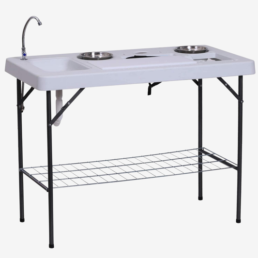 Outdoor Fishing Cooking Fillet Table Portable Camping Picnic Folding Table