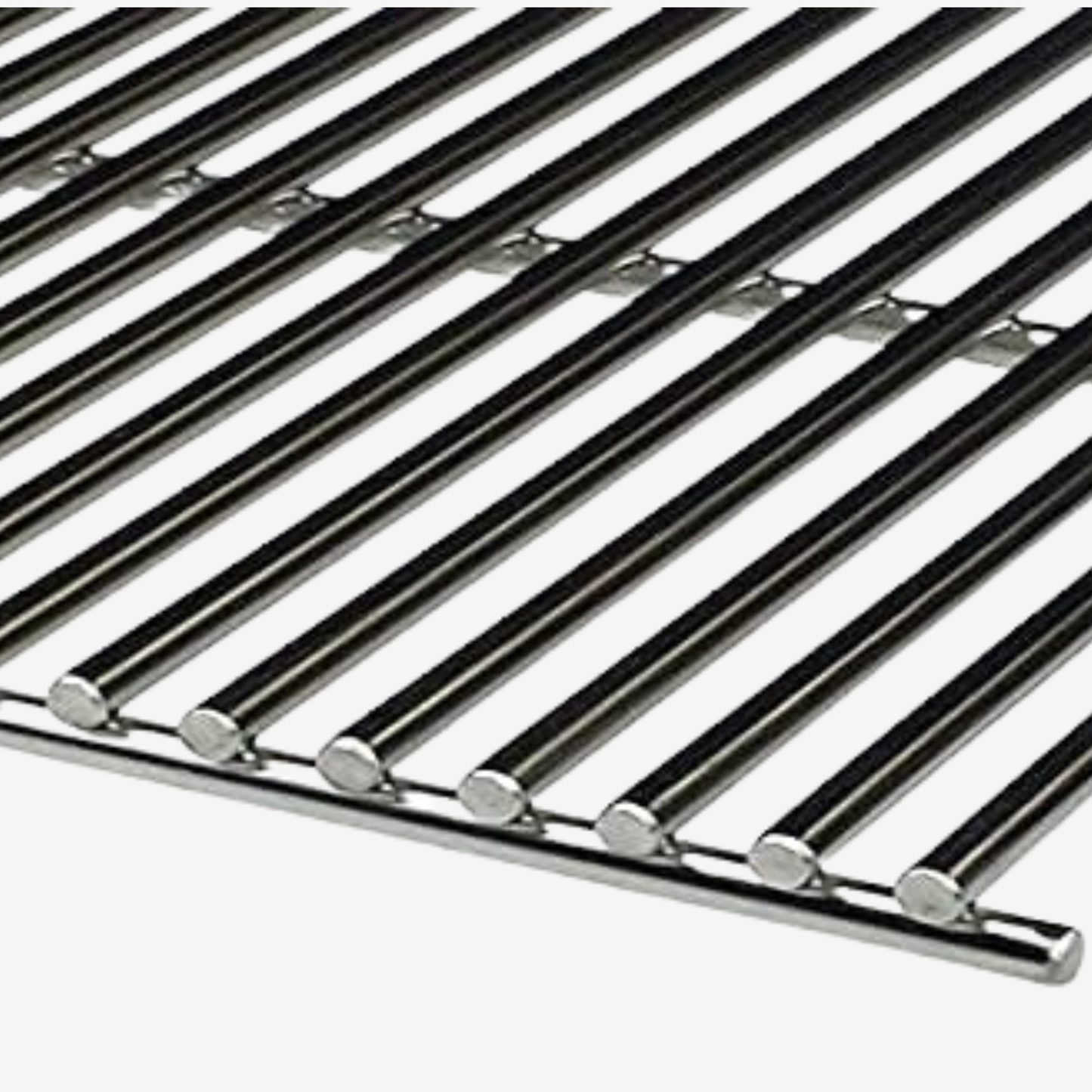 Stainless Steel BBQ Grill Grille Plate Barbecue Solid 8mm Bars 48 X 32 Cm