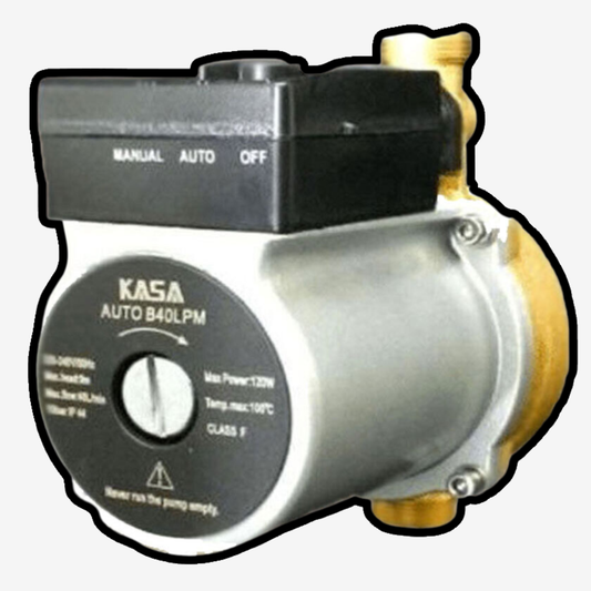 KASA Auto Brass Hotwater Heater Booster Pump Steel Gravity Fed System Caravans