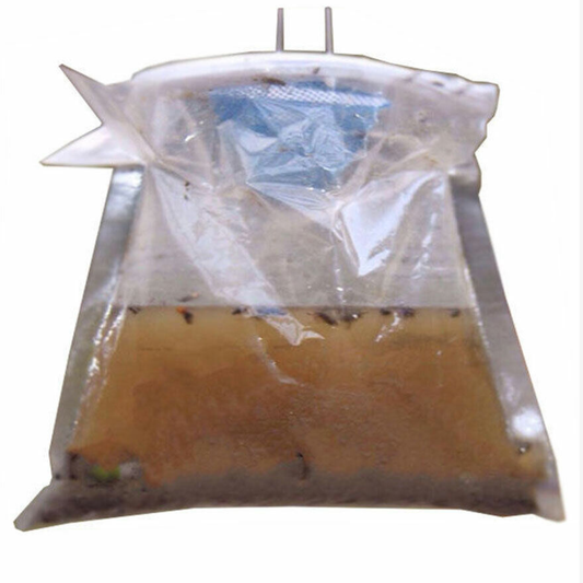 NEW FORMULA DISPOSABLE FLY TRAP SAFE NON-TOXIC BAIT FLIES INSECT KILLER GARDEN!!
