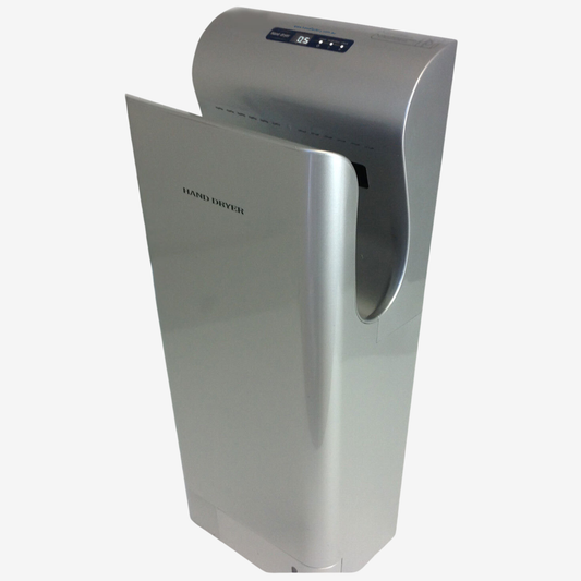 AUTOMATIC HAND DRYER, SILVER, COMMERCIAL GRADE BATHROOM, RESTROOM, TOILET